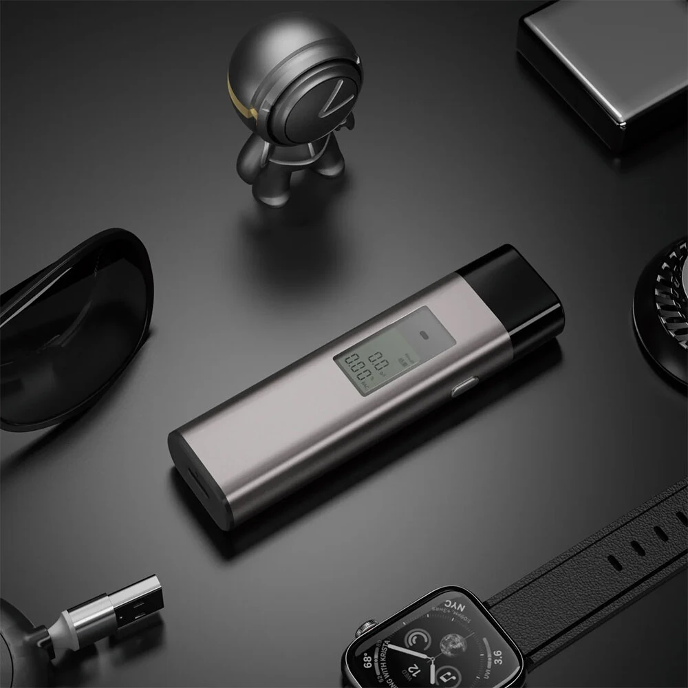 (image for) Lydsto Alcohol Tester Handheld Digital Breath Analyzer LCD Display Portable Mini Meter Blow Tester Detector Alcohol Meter